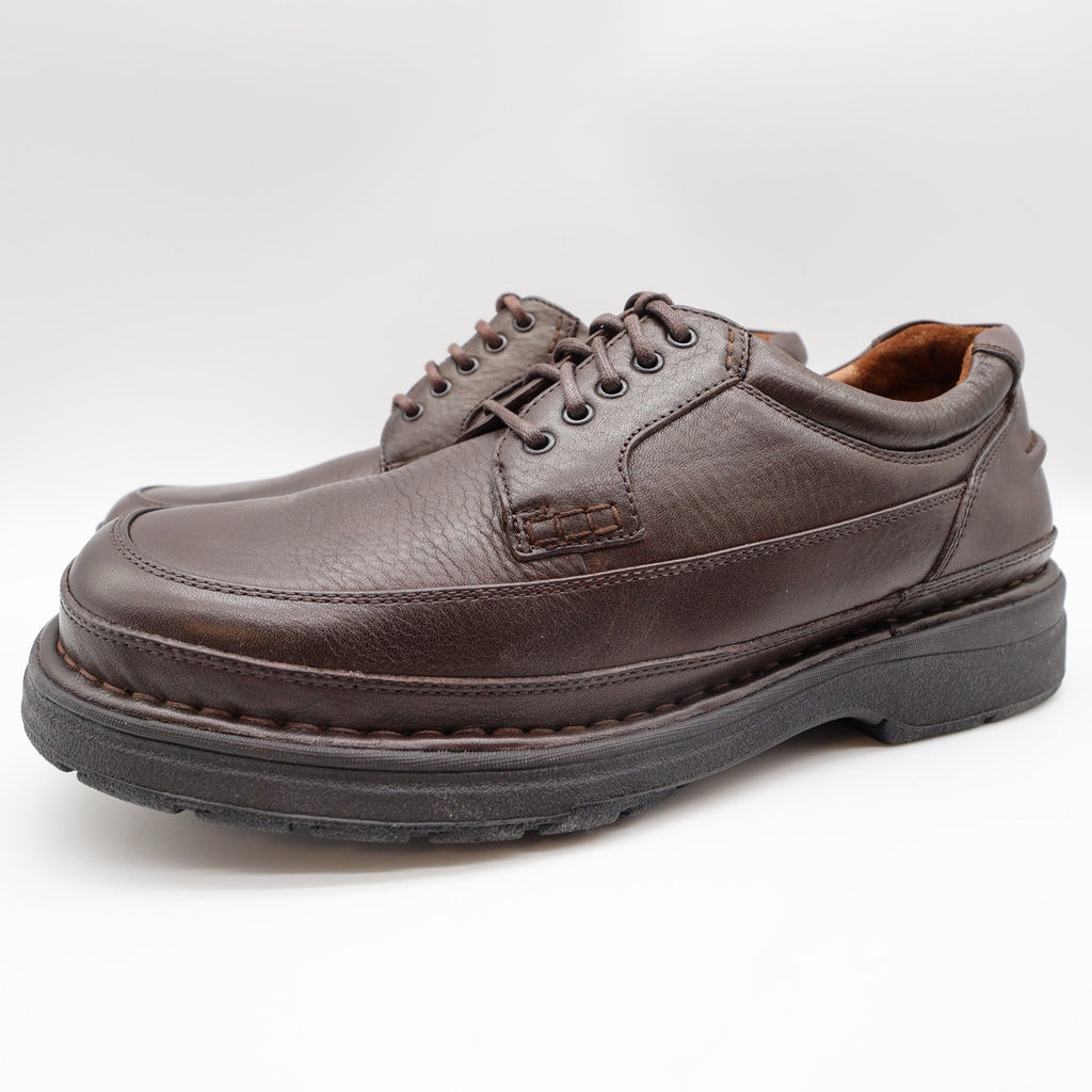 Hush Puppies Summit Persimmon Mens 10 W Brown Leather Casual Oxford Shoes 14191 - take2supply