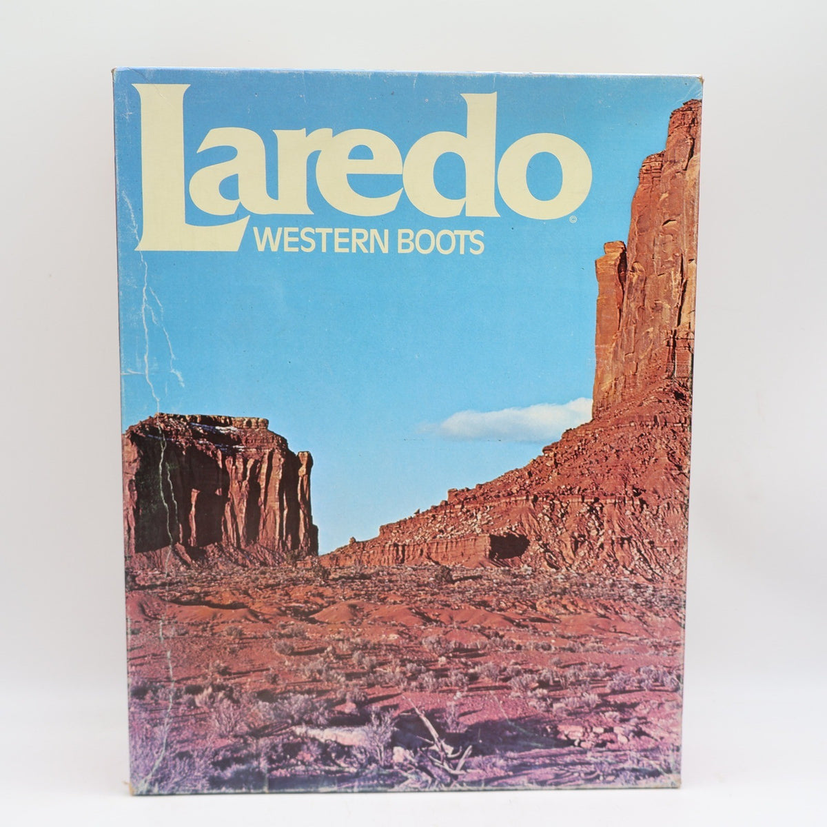 Laredo Western Boots Boys 2.5 D Vintage 90s Rust Leather Made in USA Deadstock - take2supply