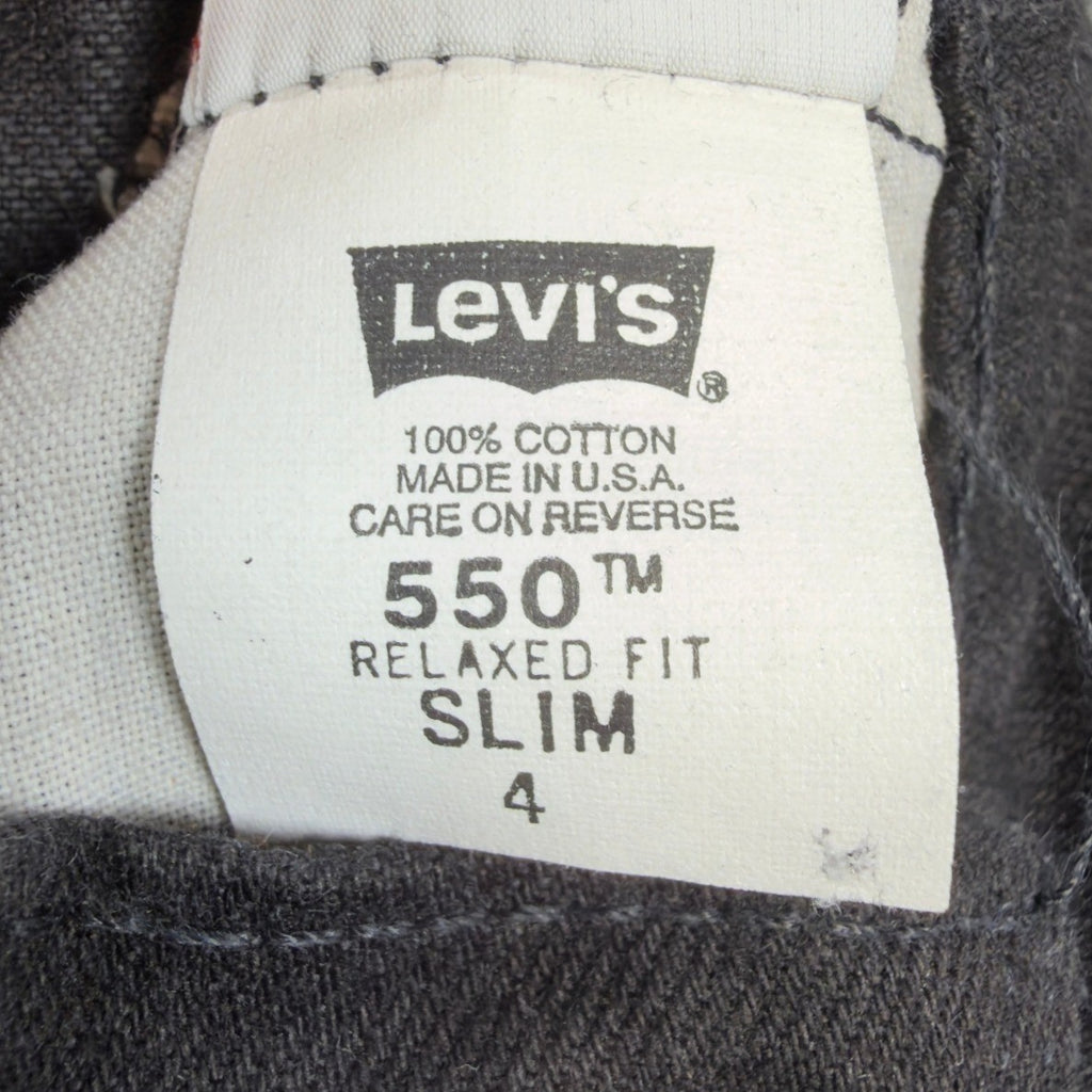 Levi's Vintage 90s 550 Relaxed Fit Jeans Kids 4 Black Made in USA NWT - take2supply