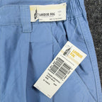 Vintage London Fog Mens 32 Blue Cotton Pleated Shorts Deadstock - take2supply