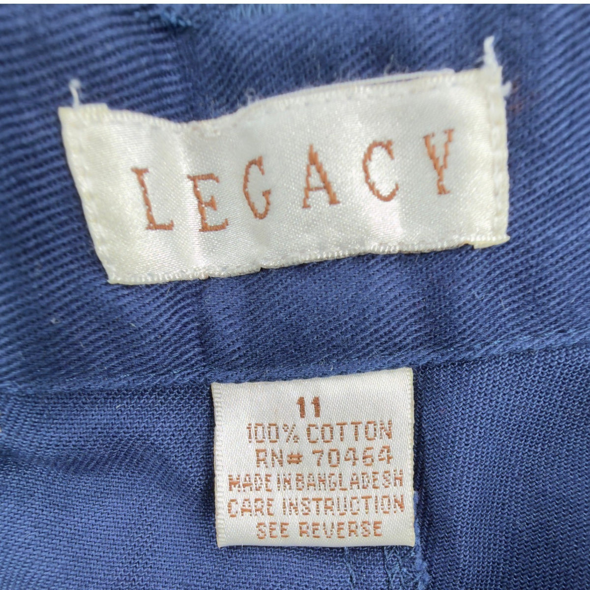 Legacy Vintage 90s Pleated Shorts Womens 11 Blue Cotton NWT - take2supply