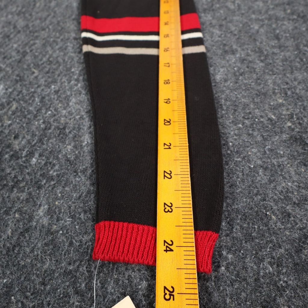 Company Collection Sweater Set Womens M Red Black Striped Cardigan Top USA NWT - take2supply