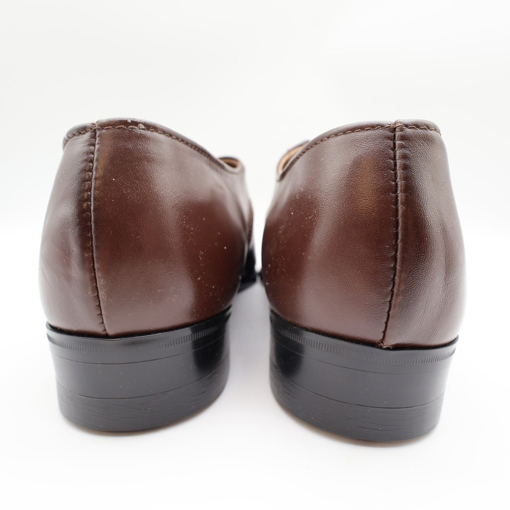 Barclay Endicott Johnson Brown Leather Oxford Shoes Mens 11 EEE Wide Vintage USA - take2supply