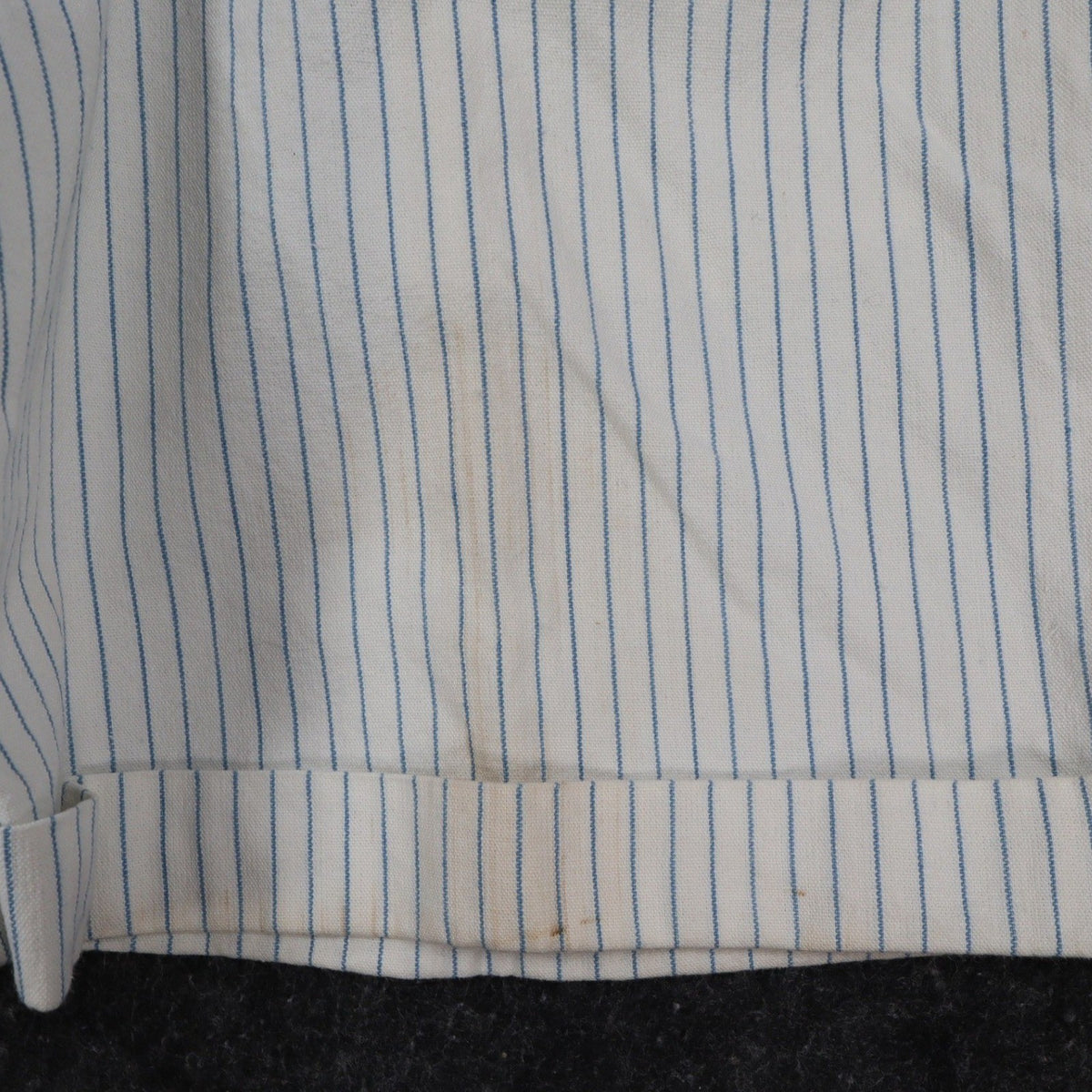 Lee Melbourne Skort Girls 12 Vintage 90s White Blue Stripe Cotton Loose Fit NWT - take2supply
