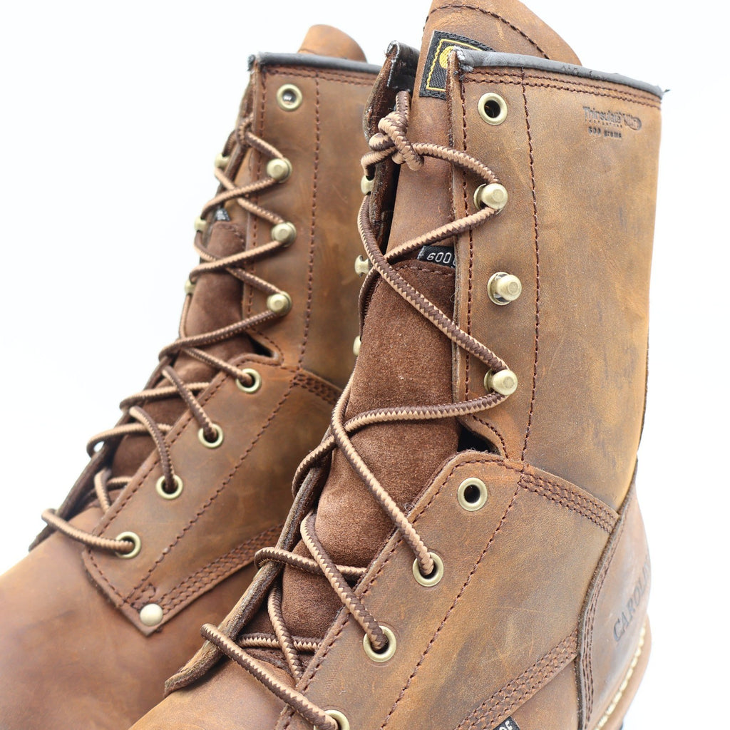 Carolina Logger Work Boots Mens 13 2E Brown Leather Waterproof EH CA4821 600g - take2supply