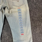 Levi's 505 Regular Fit Jeans Boys Size 8 Reg W24 L22 Light Wash Blue Denim NWT - take2supply