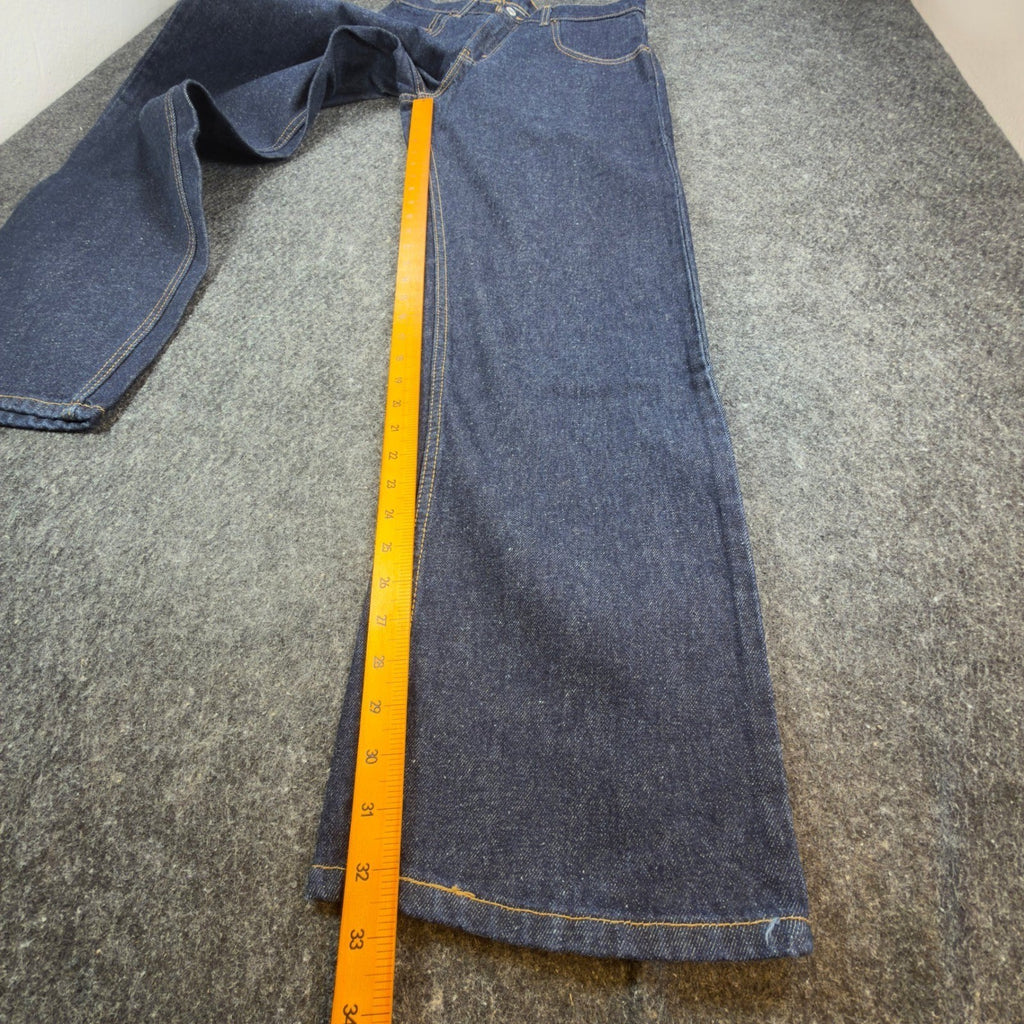 Levi's 2000s 565 Wide Leg Jeans Boys 30x32 Dark Indigo Deadstock NWT Vintage - take2supply