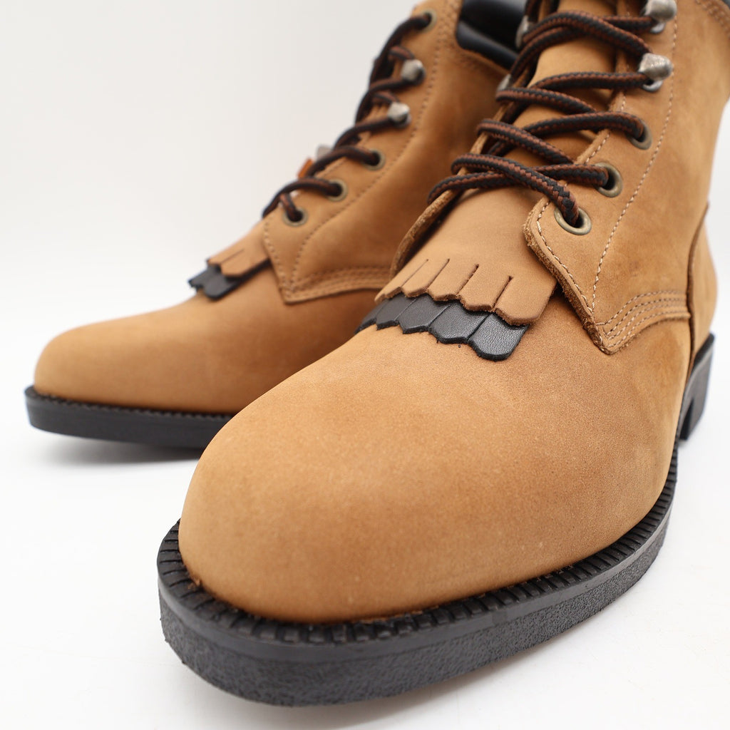 Laredo Y2K Kiltie Western Boots Women 7 Tan Leather New - take2supply