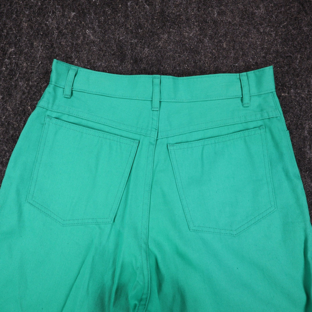 Hang Ten Vintage Shorts Womens 9/10 80s Green Cotton High Waist Made in USA NOS - take2supply