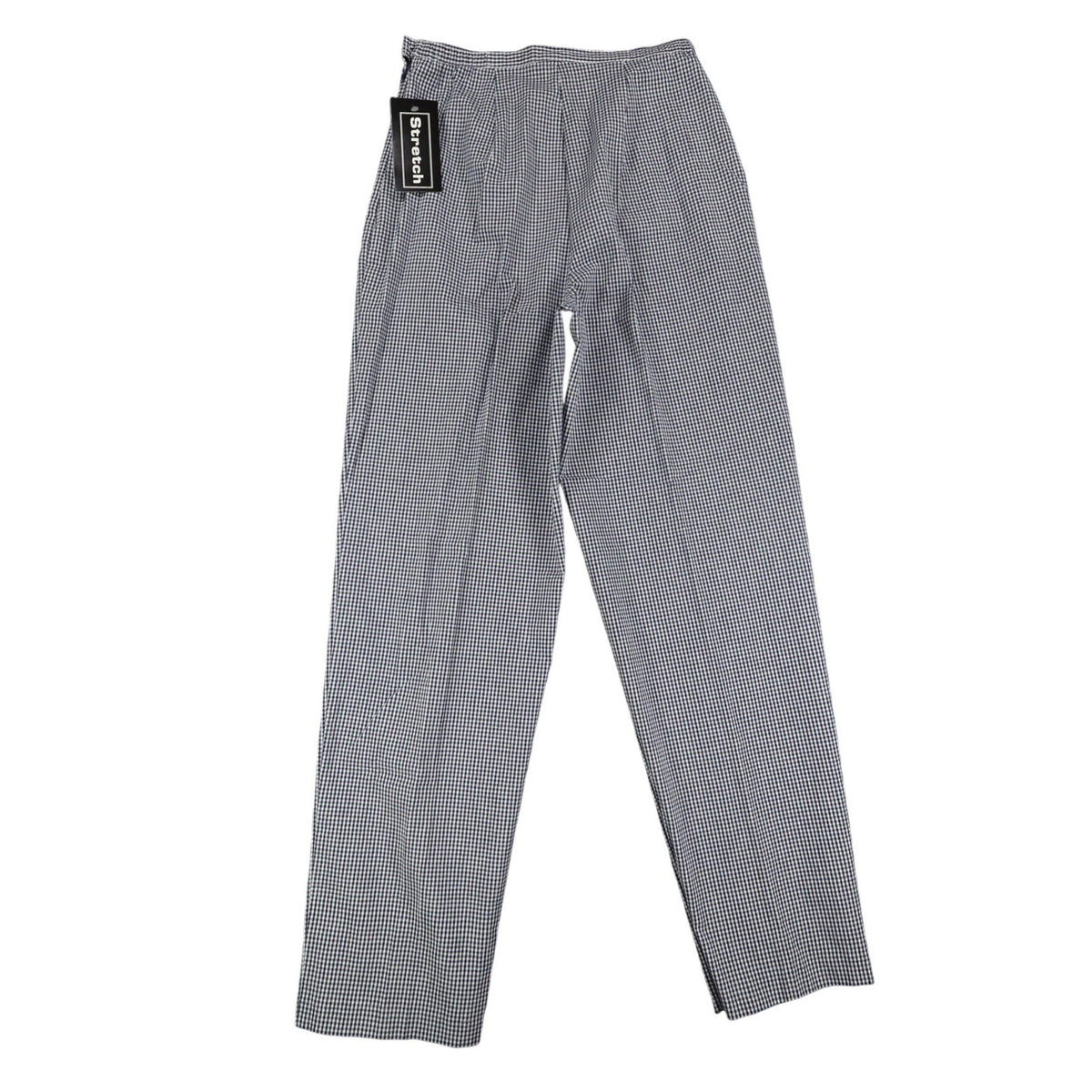 Southern Lady Gingham Pants Womens 8 Navy Blue White Check Stretch High Rise NEW - take2supply