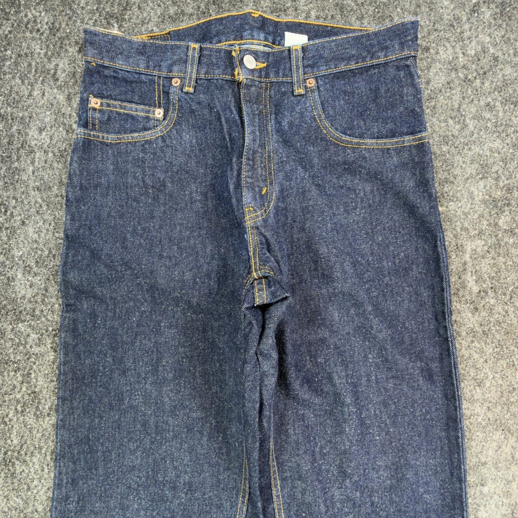 Levi's 2000s 565 Wide Leg Jeans Boys 30x32 Dark Indigo Deadstock NWT Vintage - take2supply