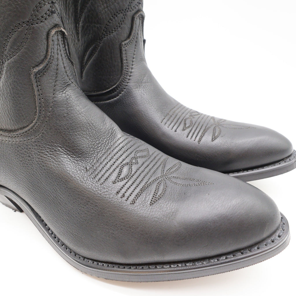Laredo 28-1801 Western Cowboy Boots Mens 11 Black Leather NWT Made in USA - take2supply