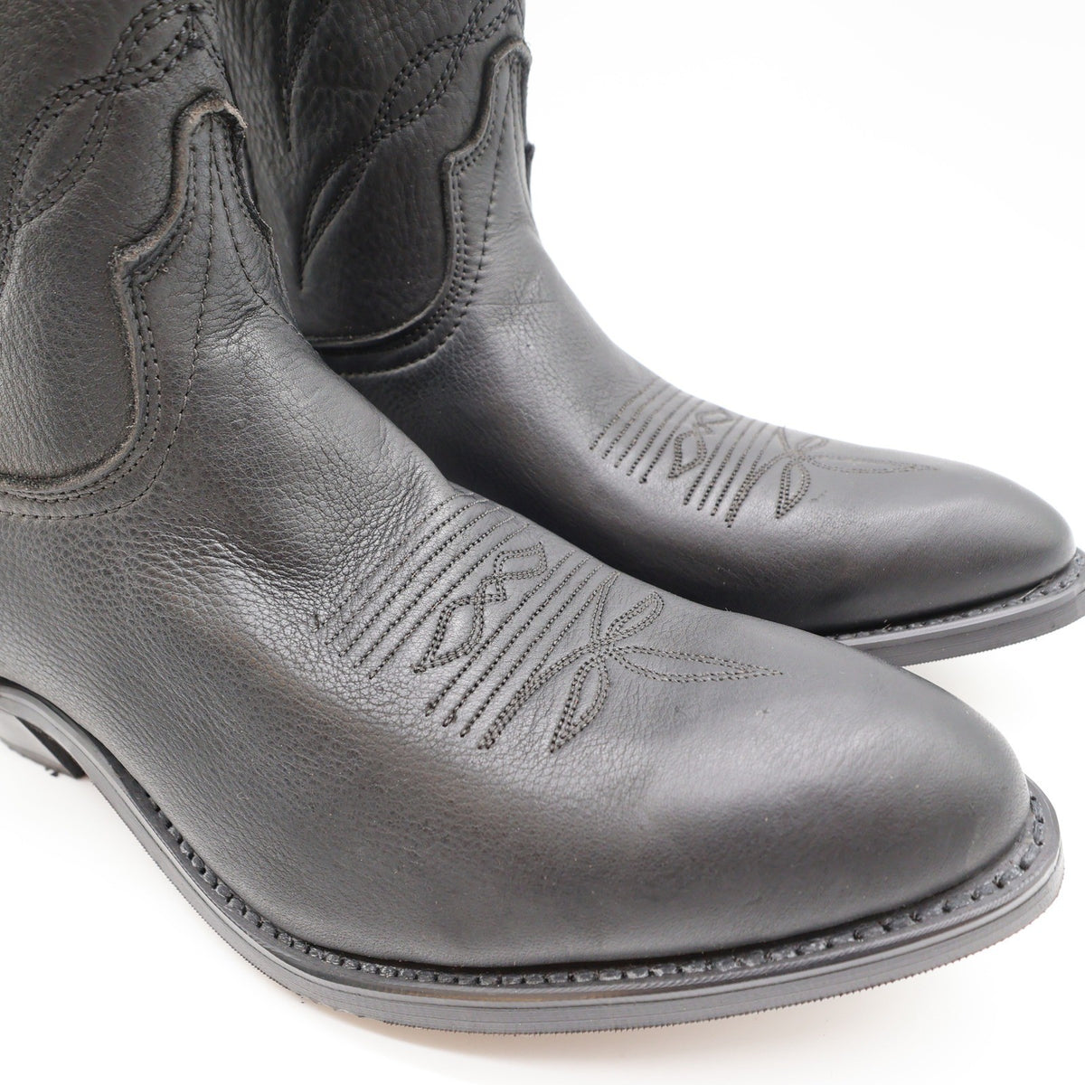 Laredo 28-1801 Western Cowboy Boots Mens 11 Black Leather NWT Made in USA - take2supply