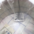 Mark VII Dress Shirt Mens 16 32/33 White Blue Pink Windowpane Plaid New Packaged - take2supply