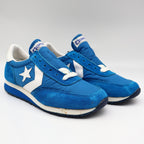 Converse Road Star Boys Size 4 Vintage 80s Blue Suede Nylon Sneakers 28694 NOS - take2supply