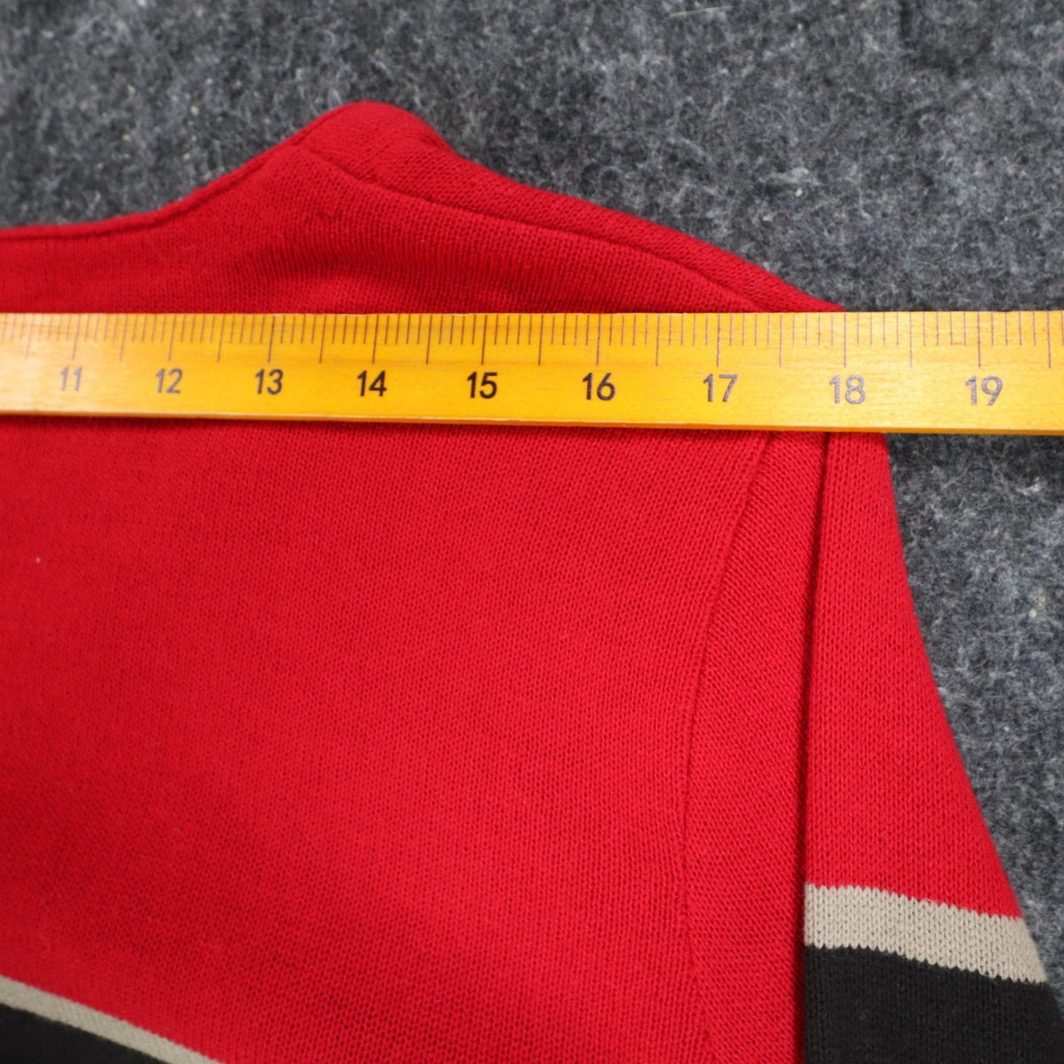 Company Collection Sweater Set Womens M Red Black Striped Cardigan Top USA NWT - take2supply
