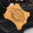 Saddle Brand Boots Womens 9 Black Leather Kiltie Lace Up Work Western 550 Y2K - take2supply