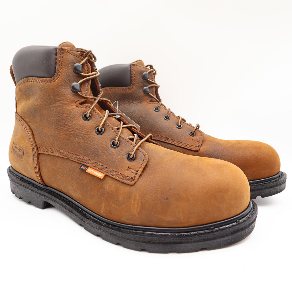 Worx by Red Wing Steel Toe Work Boots Mens 12 Brown Leather Waterproof NEW 5606 - take2supply