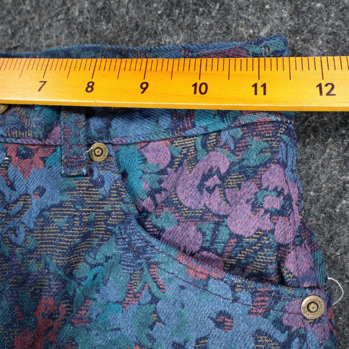 Lee Riders Girls 10 Regular Floral Jeans Straight Leg Blue USA Cotton NOS NWT - take2supply