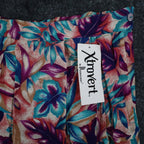 Xtrovert by Donnkenny Skirt Womens 8 Vintage 90s Rayon Tropical Floral Midi USA - take2supply
