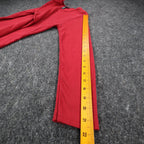 Limited Top Womens Small Vintage 90s Red Ribbed Long Sleeve Crew Neck Shirt - take2supply
