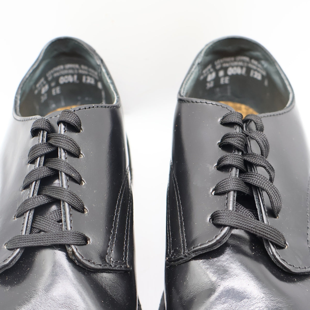 Carolina Uniform Service Oxford Mens 8.5 EE Wide Black Leather Shoes USA Made 32 - take2supply