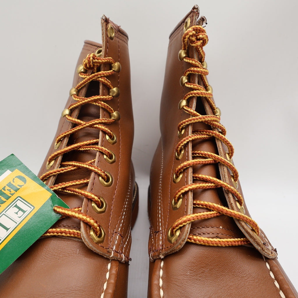 Titan Vintage 80s Safety Toe Work Boots Mens 8.5 D Brown Leather NWT Made in USA - take2supply