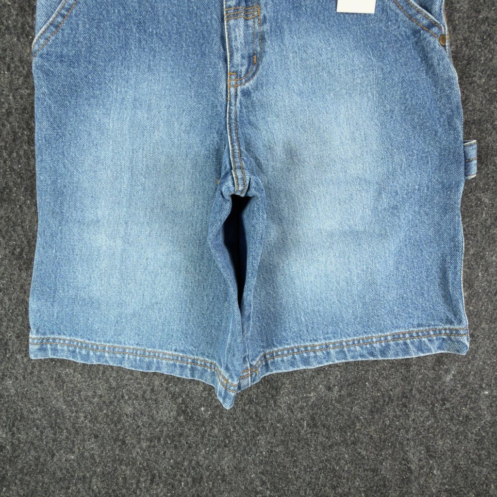 John Deere Y2K Carpenter Denim Shorts Boys 8 Stone Wash NWT Rugged Workwear - take2supply