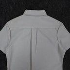 Dee Cee Striped Button Up Shirt Womens 9/10 Vintage 80s Gray Cotton Blend USA - take2supply