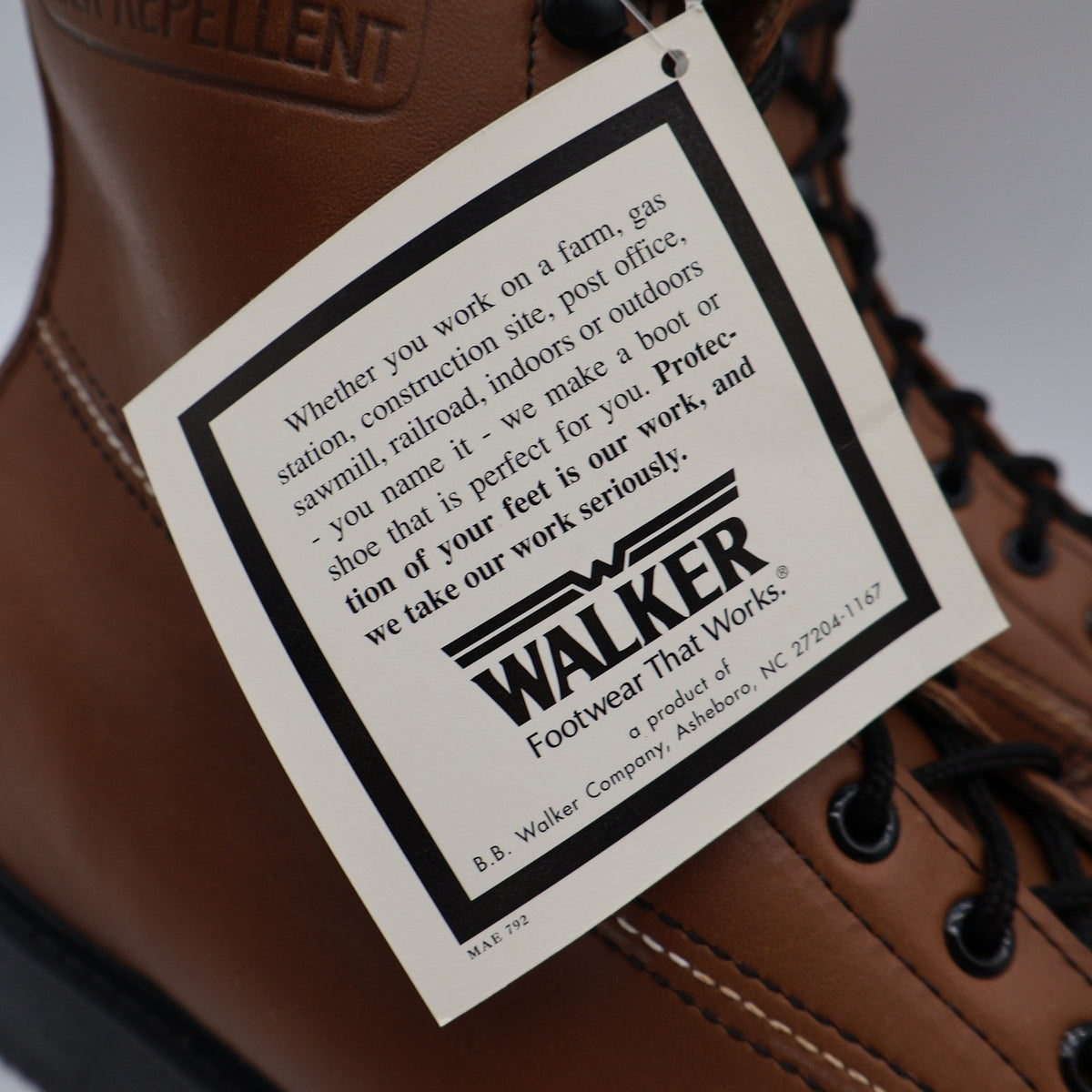 Walker Work Boots Mens 12 D Vintage Brown Leather Arctic Insulated USA Made 711 - take2supply