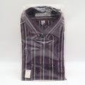 Van Heusen Dress Shirt Mens 16.5 34/35 Vintage Y2K Purple Striped Deadstock NIP - take2supply