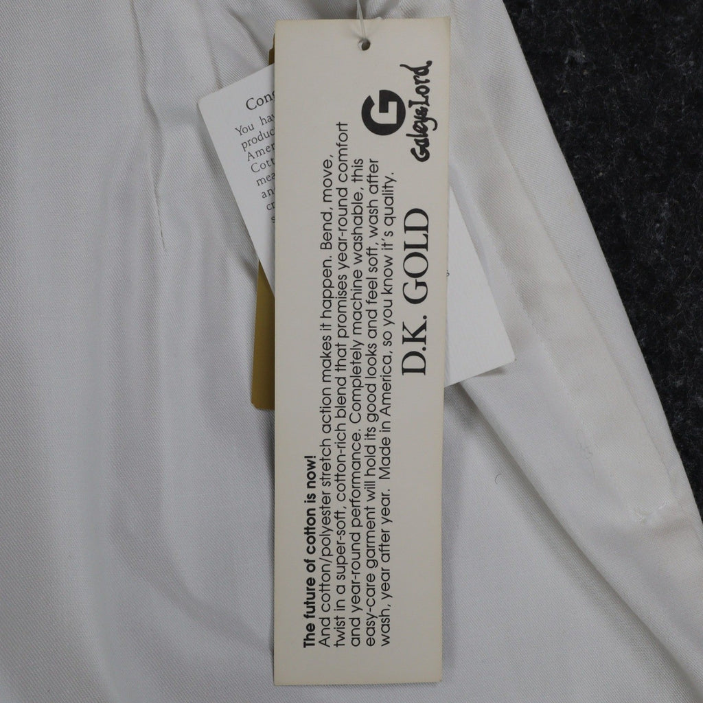 D.K. Gold Pencil Skirt Womens 10 Vintage 90s White Galaxy Stretch Cotton NWT - take2supply