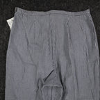 Southern Lady Pants Womens 12 Navy White Gingham Cotton Stretch Side Zip NOS - take2supply