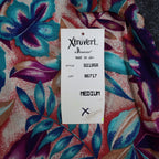 Xtrovert by Donnkenny Blouse Womens Medium Vintage 90s Rayon Tropical Floral USA - take2supply