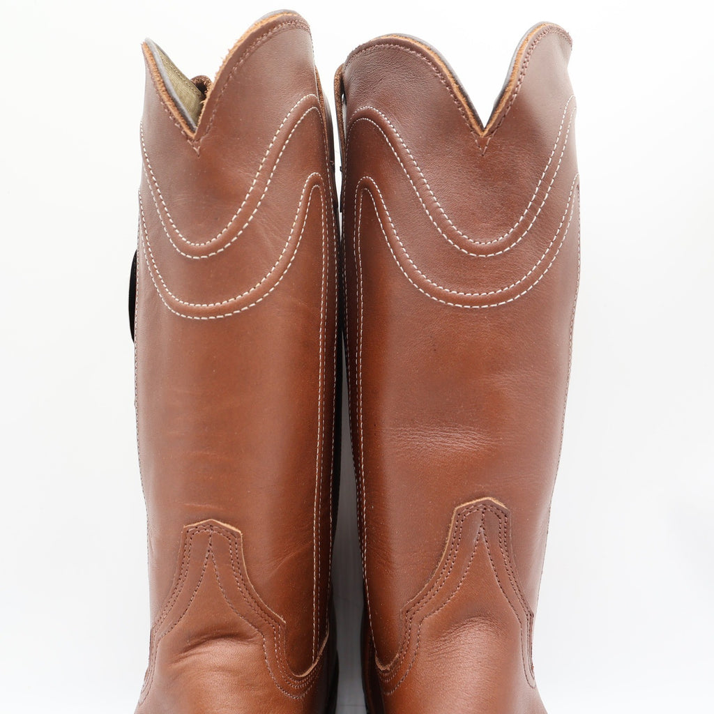 Walker Silverado Vintage Cowboy Boots Mens 11 Brown Leather NWT - take2supply