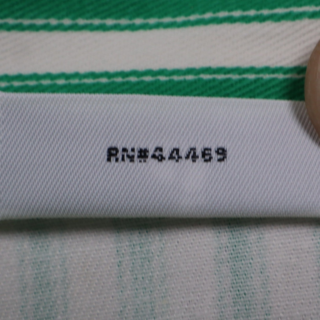 Hang Ten Shorts Womens 3/4 Vintage 80s Green White Striped Cotton High Waist NWT - take2supply