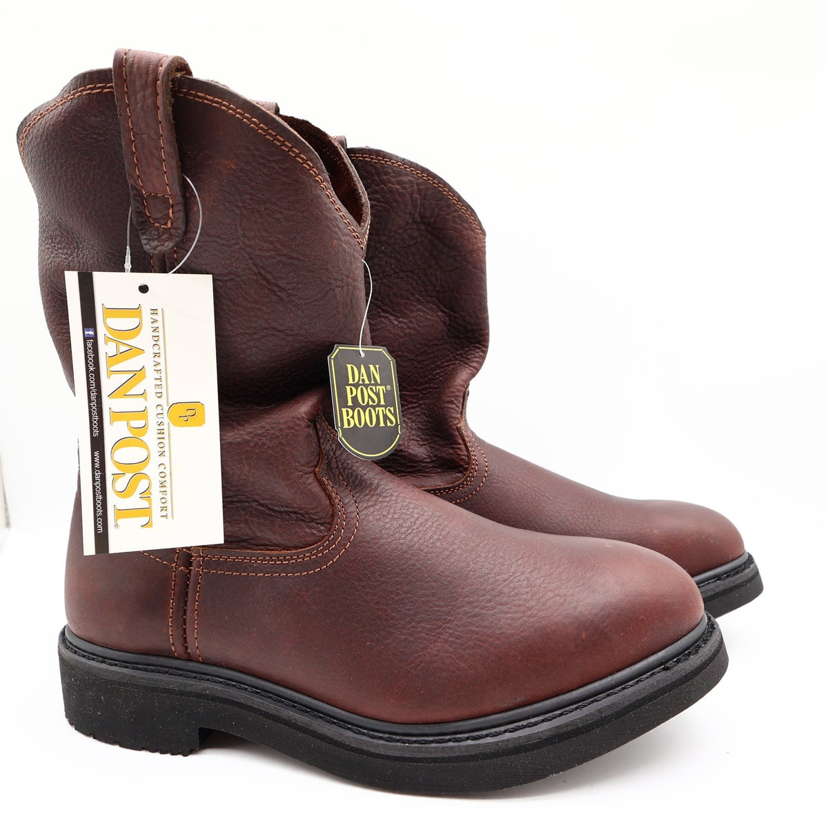 Dan Post Briar Oily Pull On Boots Mens 12D Brown Leather NWT DP69622 - take2supply