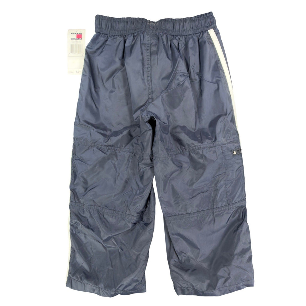 Tommy Hilfiger Y2K Windbreaker Track Pants Kids 4 Navy Blue Nylon NWT Vintage - take2supply