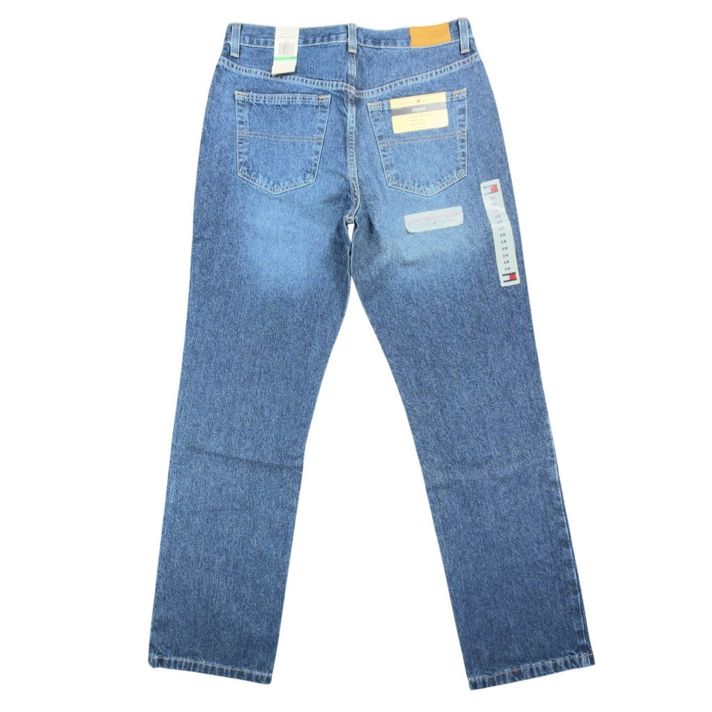 Tommy Hilfiger Y2K Classic Tapered Jeans Womens 8R Blue Cotton NWT Deadstock - take2supply