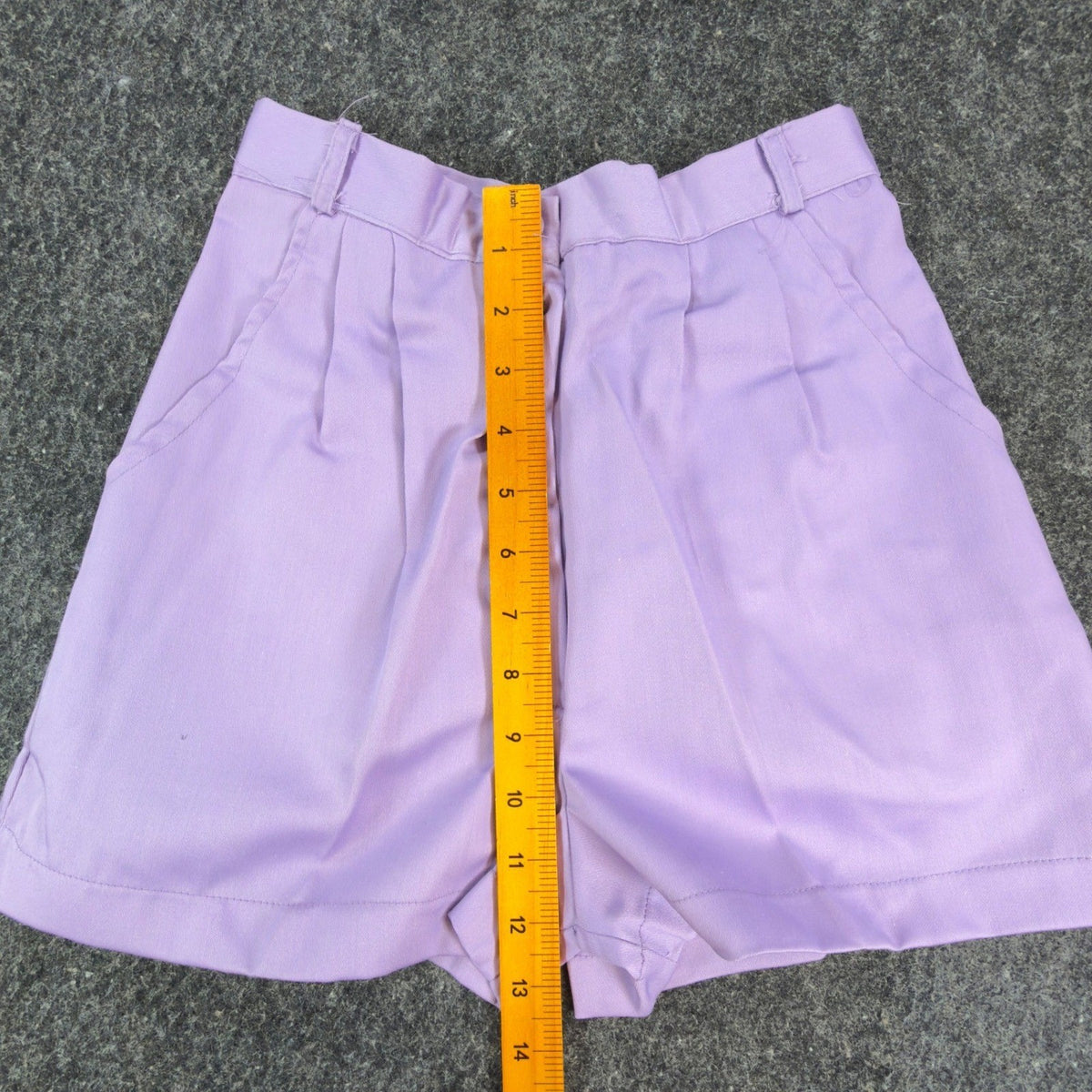 Gazelle Shorts Womens 3/4 Lavender Vintage Pleated High Waist 80s USA NWT - take2supply