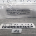 Domani Collection Dress Shirt 16.5 34/35 Gray White Collar French Cuffs New - take2supply