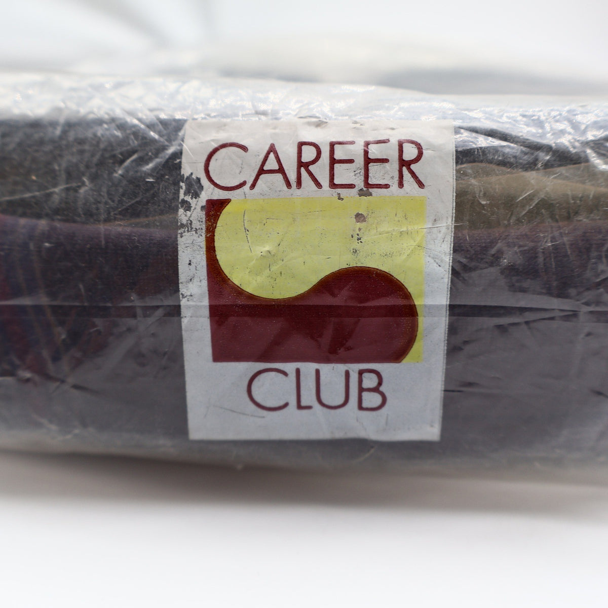Career Club Shirt Mens XL Navy Gold Burgundy Windowpane Plaid New Packaged - take2supply