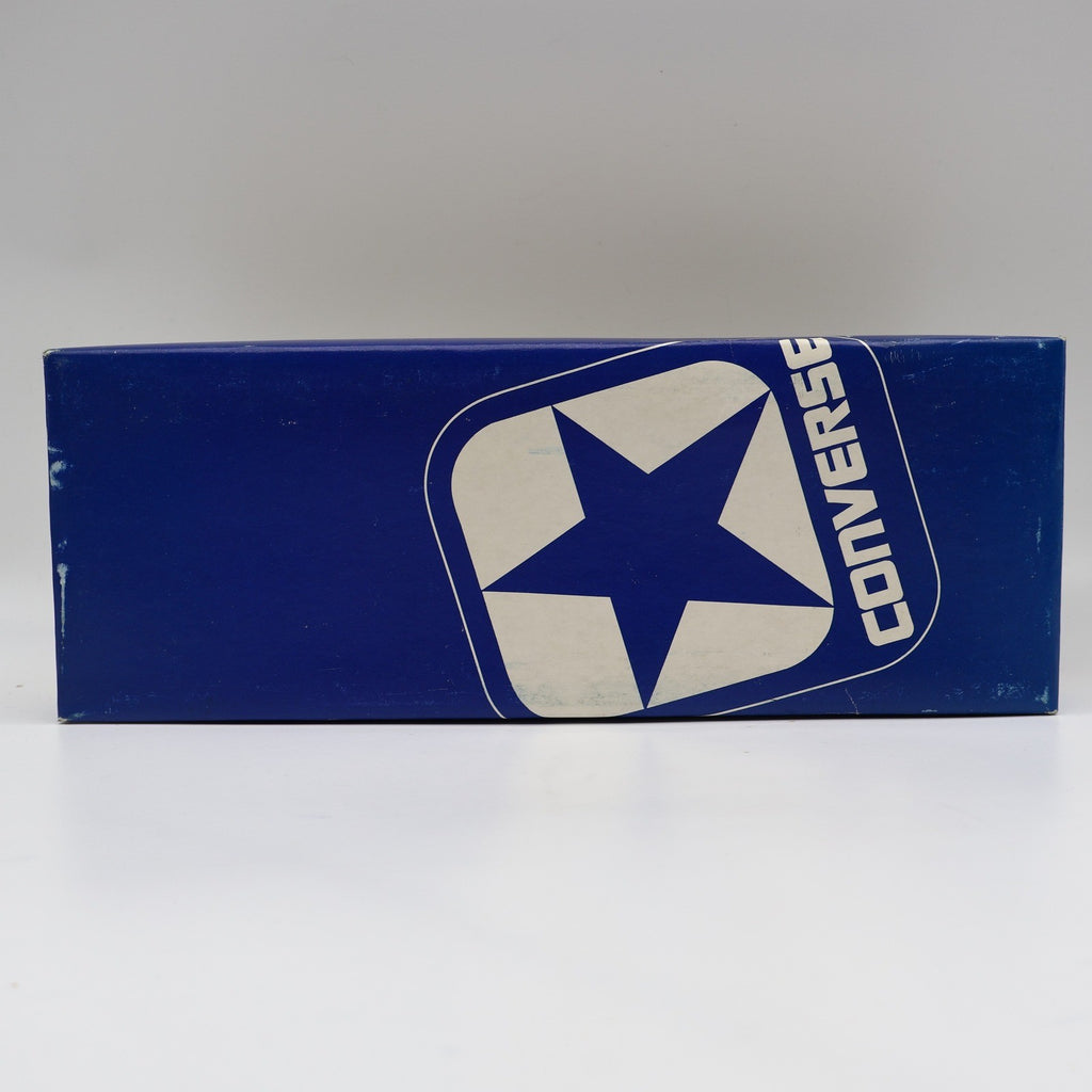 Converse Road Star Boys Size 3.5 Vintage 80s Blue White Nylon Suede Sneakers - take2supply