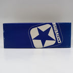 Converse Road Star Boys Size 3.5 Vintage 80s Blue White Nylon Suede Sneakers - take2supply