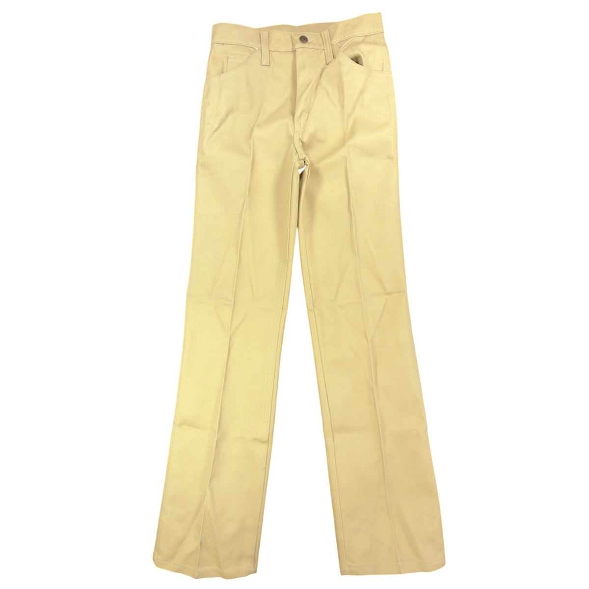 Tan Dee Cee work pants, full front view