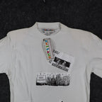 A'Milano Vintage 90s Jazz Graphic Tee Small White Single Stitch Deadstock NWT - take2supply