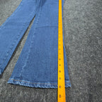 Wrangler Y2K Cowboy Cut Boot Cut Jeans Womens 7/8x32 Blue Denim NWT - take2supply