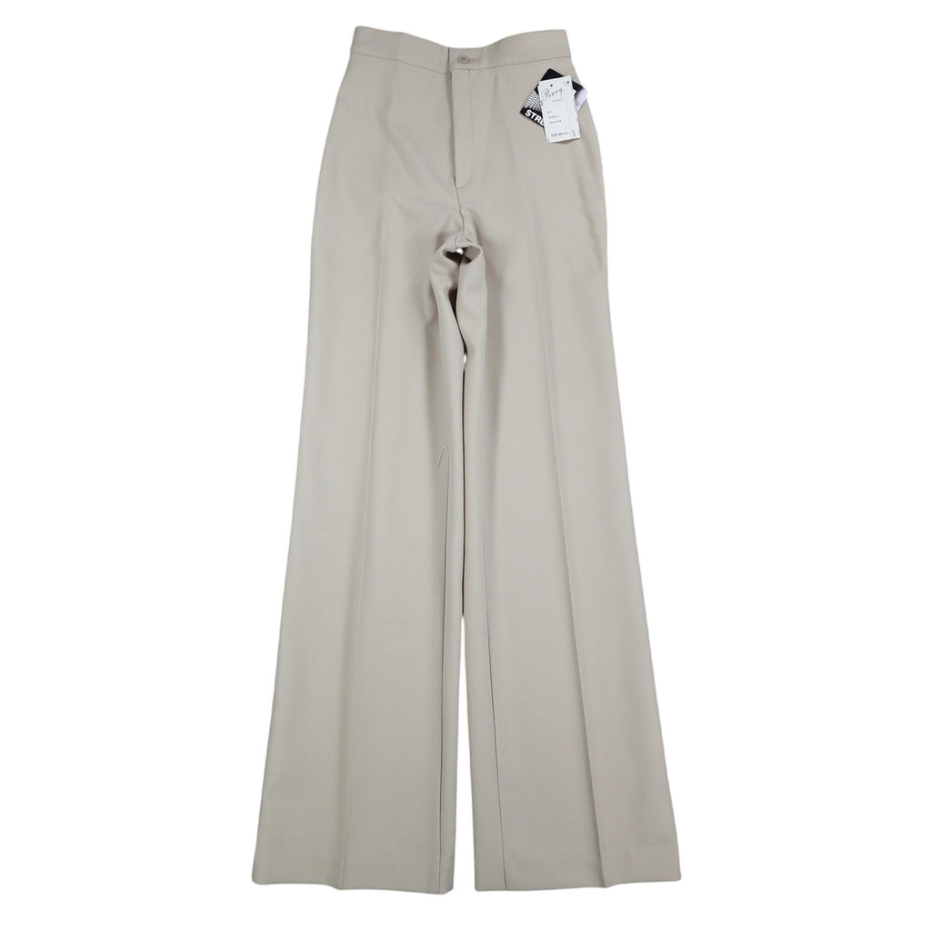 Perry Classics Wide Leg Trousers Womens 10 Vintage 70s Tan Polyester High Rise - take2supply