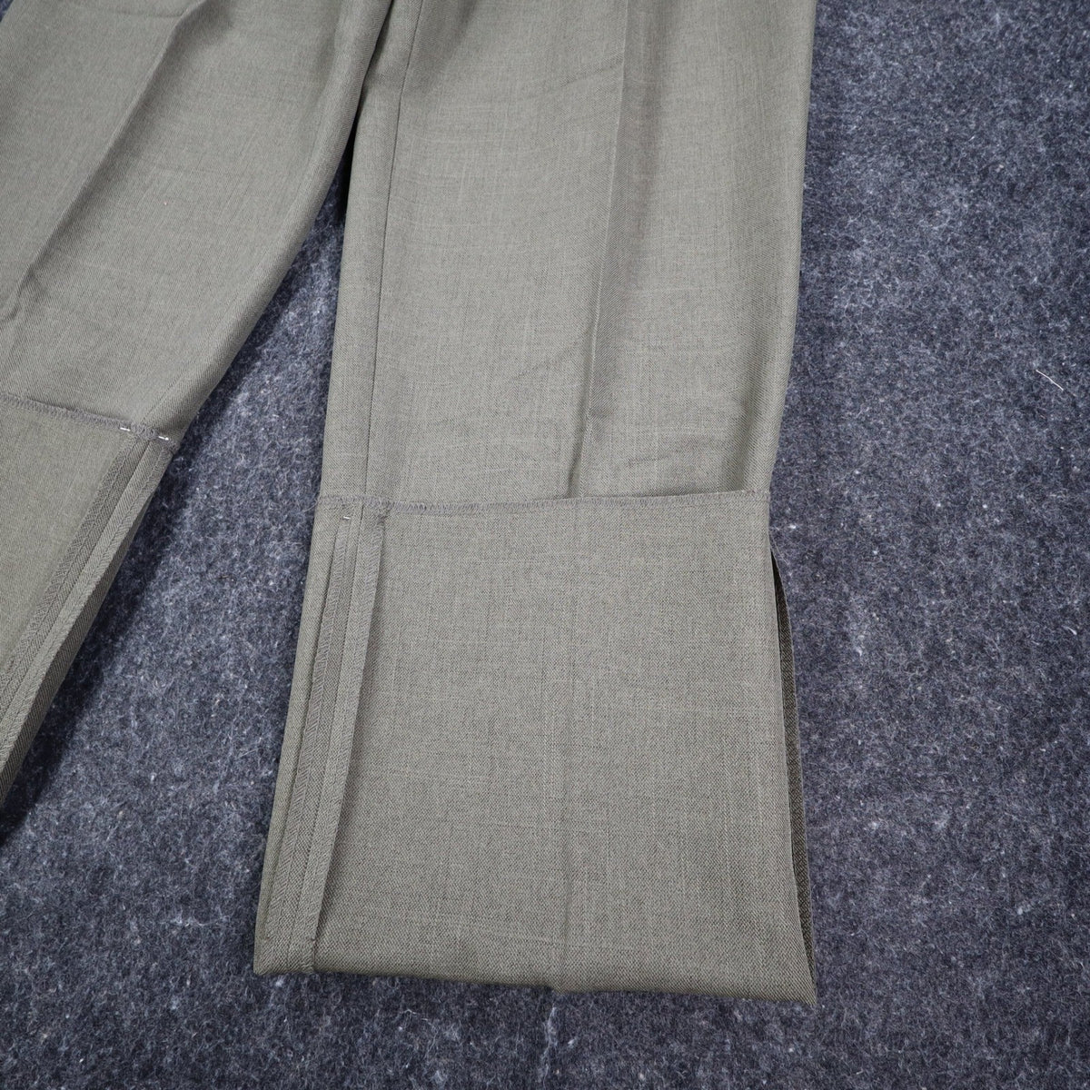Gino Cappeli Dress Pants Mens 33 Vintage Olive Green Pleated James Deadstock - take2supply