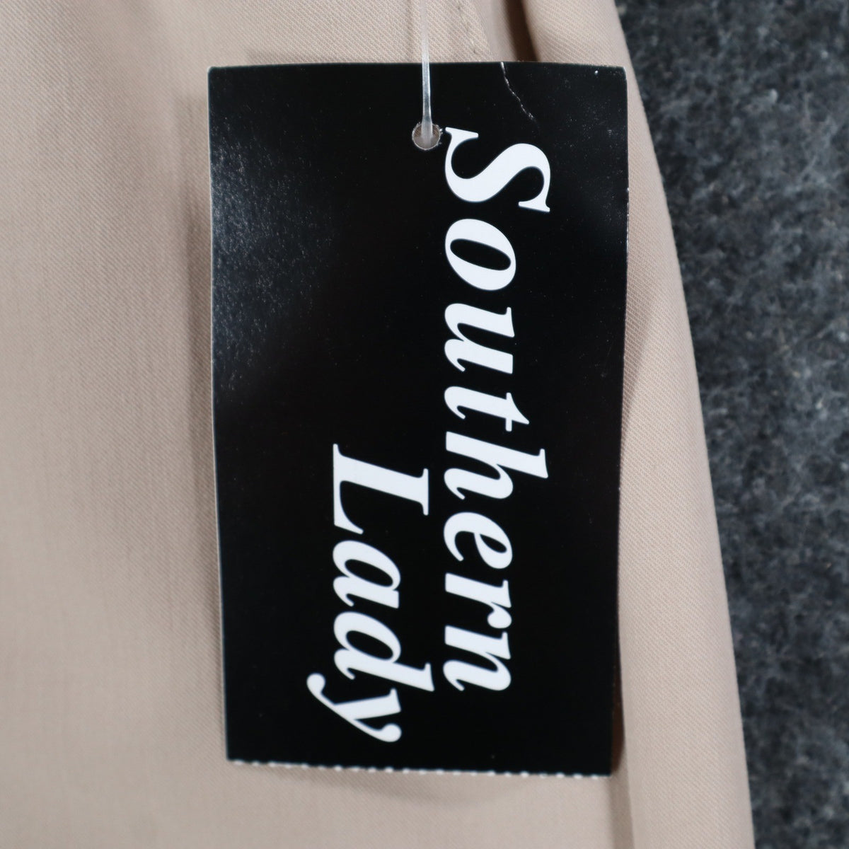 Southern Lady Pants Womens 12 Tan Pull On Elastic Waist Straight Leg NWT NOS - take2supply